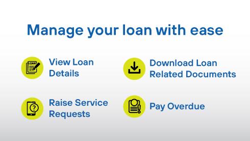 Access your details and manage your loan seamlessly.